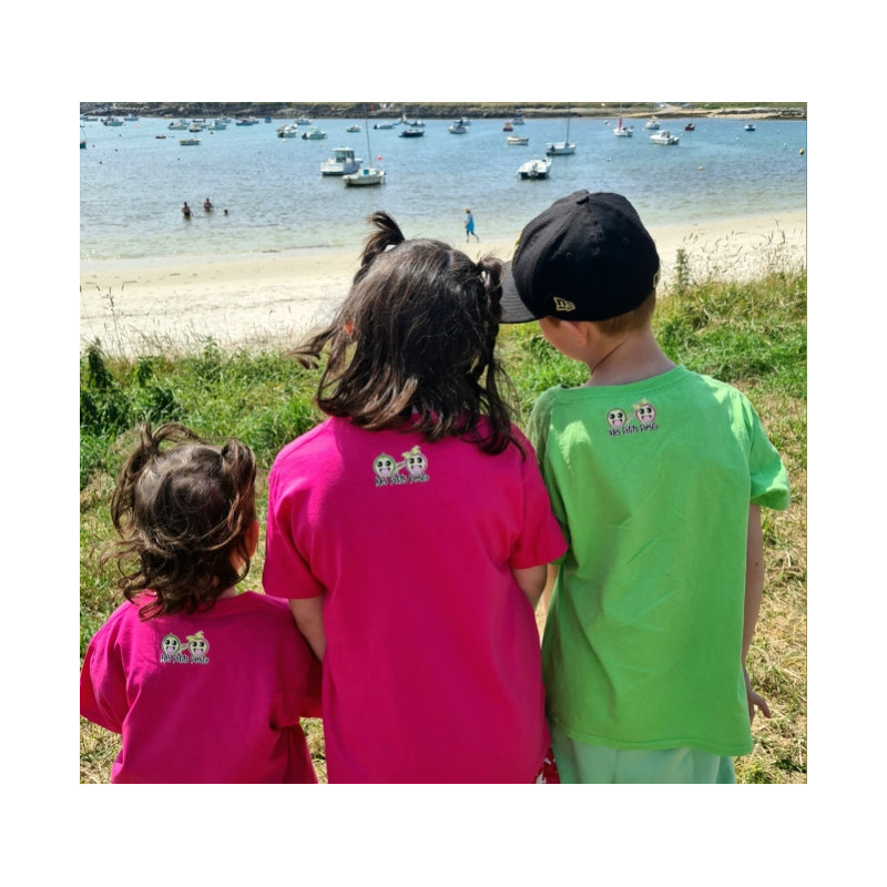 T-shirt Enfant Momo Vert - Mes Petits PersOo