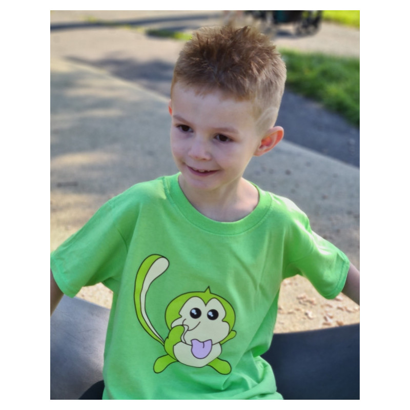 T-shirt Enfant Momo Vert - Mes Petits PersOo
