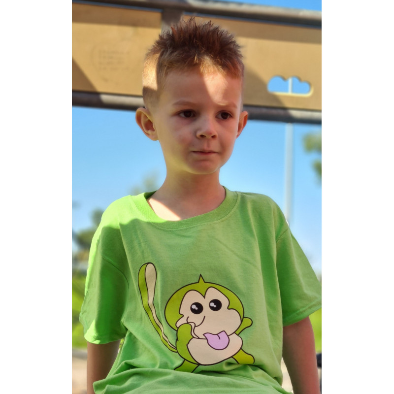 T-shirt Enfant Momo Vert - Mes Petits PersOo
