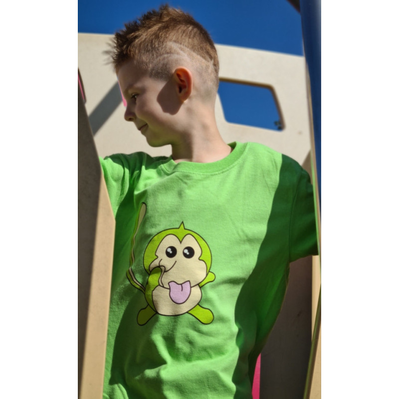 T-shirt Enfant Momo Vert - Mes Petits PersOo