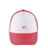 Casquette - blanche - Rose- fluo - enfant - broderie Rose- Mes petits persoo