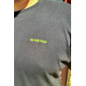 T-shirt -basique- noir- homme - adulte - broderie verte- Mes petits persoo