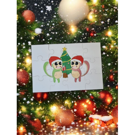 Puzzle enfant - bois - noel - Mes petits persoo