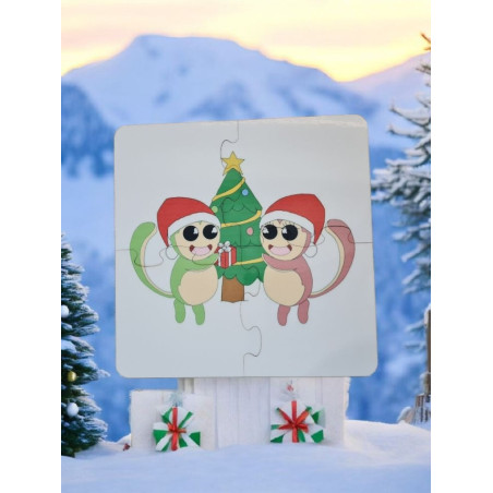 Puzzle enfant - bois - noel - Mes petits persoo - 4 pièces