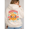 sweat femme à capuche  - beige - femme - adulte - broderie colorée MPP - Mes petits persoo