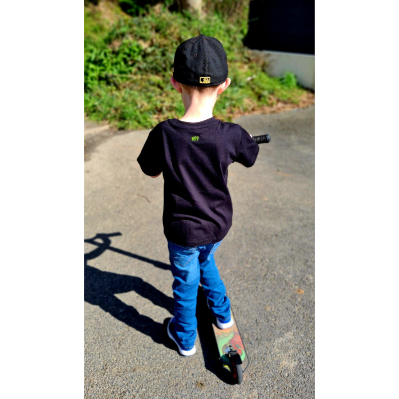 T-shirt basique Noir enfant - Mes petits persoo