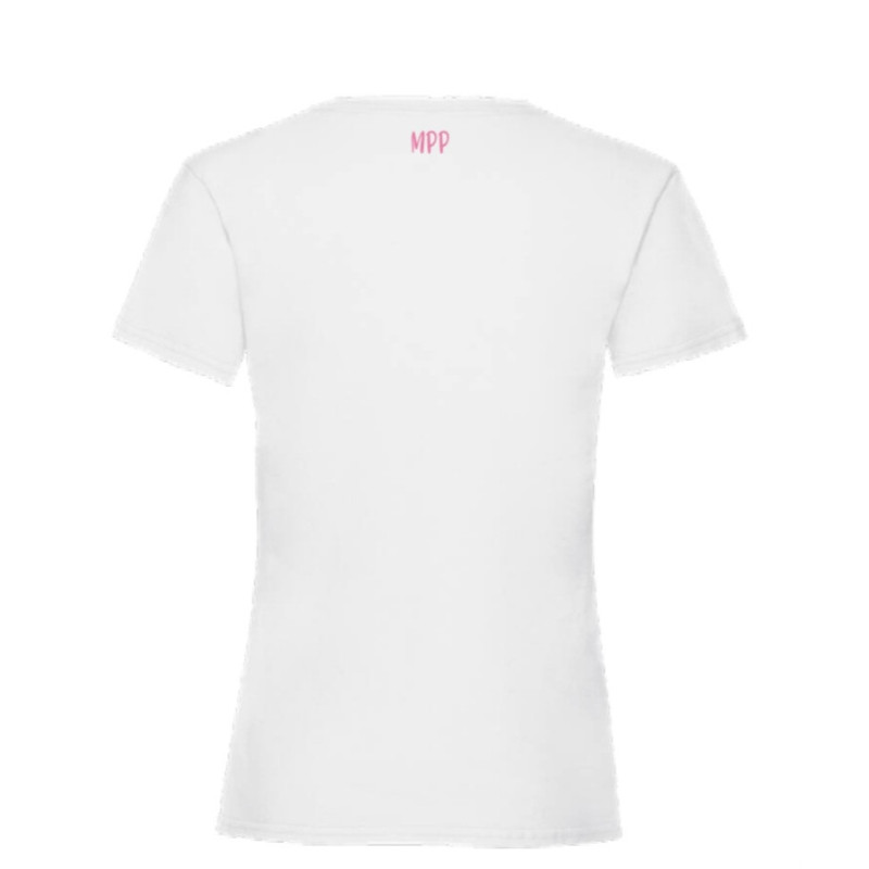 T-shirt basique blanc- enfant - fille - Broderie  - Mes petits persoo