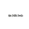 T-shirt -basique- blanc- homme - adulte - broderie  noir - Mes petits persoo